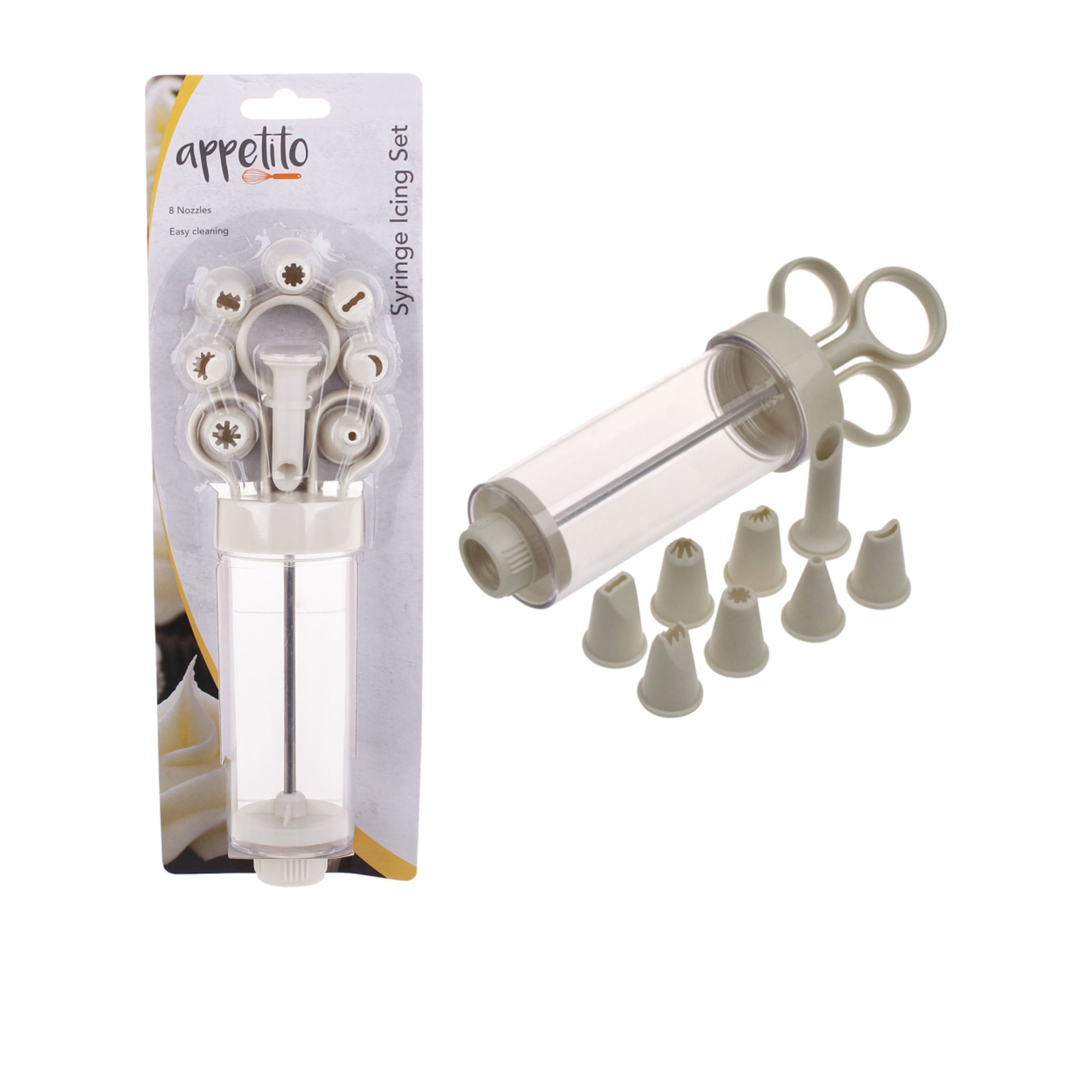 Appetito Icing Syringe Set with 8 Nozzle Fast Shipping